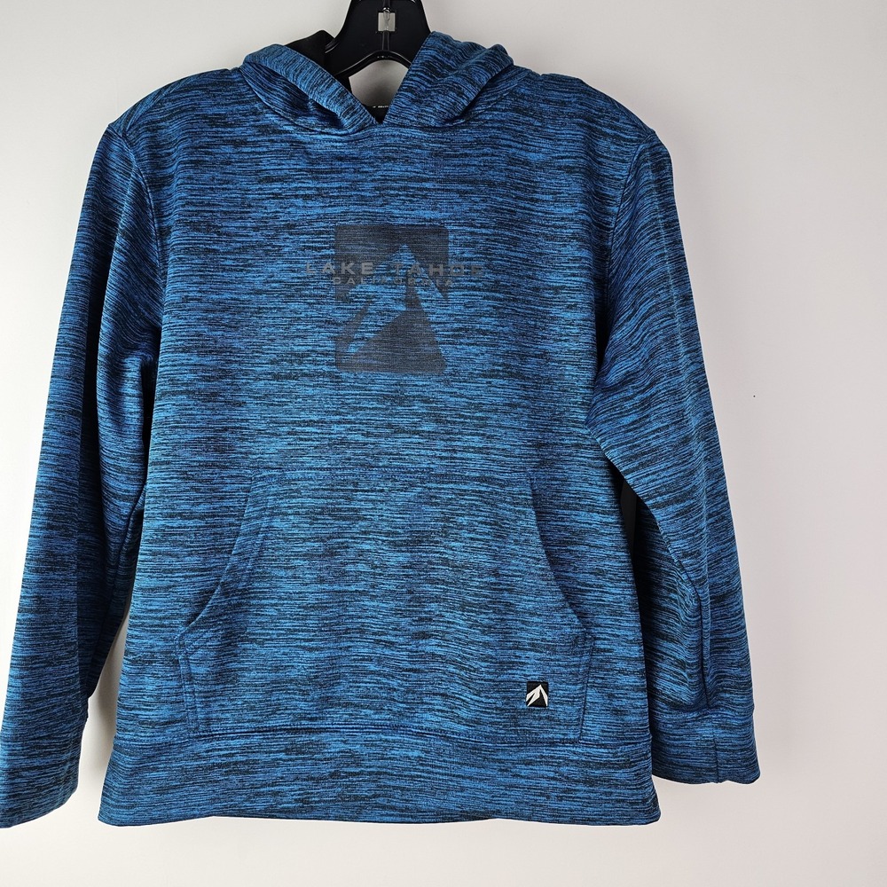 LAKE TAHOE CALIFORNIA Large Blue Hoodie Kids Hooded Sweatshirt Outfitter Trading